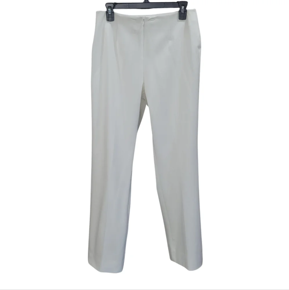off white dress slacks SUITSUPPLY Off-white Straight Leg Pants, Stretch Cotton, Size: 32, Men's Trousers Light Pink Freedom Flex Straight Leg Dress